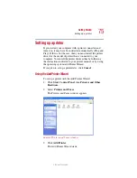 Предварительный просмотр 75 страницы Toshiba 2455 S305 - Satellite - Pentium 4 2.4 GHz User Manual