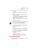 Предварительный просмотр 77 страницы Toshiba 2455 S305 - Satellite - Pentium 4 2.4 GHz User Manual