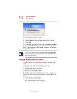 Предварительный просмотр 116 страницы Toshiba 2455 S305 - Satellite - Pentium 4 2.4 GHz User Manual