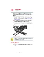 Предварительный просмотр 190 страницы Toshiba 2455 S305 - Satellite - Pentium 4 2.4 GHz User Manual