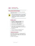 Предварительный просмотр 232 страницы Toshiba 2455 S305 - Satellite - Pentium 4 2.4 GHz User Manual