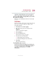 Предварительный просмотр 239 страницы Toshiba 2455 S305 - Satellite - Pentium 4 2.4 GHz User Manual