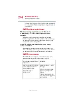 Предварительный просмотр 244 страницы Toshiba 2455 S305 - Satellite - Pentium 4 2.4 GHz User Manual