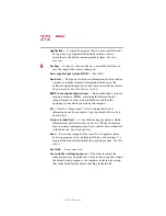 Предварительный просмотр 272 страницы Toshiba 2455 S305 - Satellite - Pentium 4 2.4 GHz User Manual