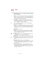 Предварительный просмотр 278 страницы Toshiba 2455 S305 - Satellite - Pentium 4 2.4 GHz User Manual