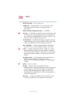 Предварительный просмотр 280 страницы Toshiba 2455 S305 - Satellite - Pentium 4 2.4 GHz User Manual