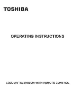 Preview for 1 page of Toshiba 24D1763DA Operating Instructions Manual