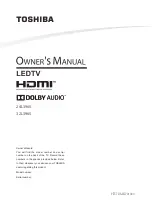 Preview for 1 page of Toshiba 24L3965 Owner'S Manual