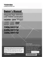 Preview for 1 page of Toshiba 24SLV411U Owner'S Manual