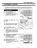 Preview for 27 page of Toshiba 2550 Operator'S Manual