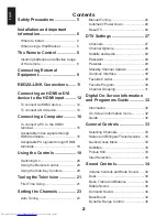 Preview for 2 page of Toshiba 26/32EL93*G DIGITAL Series User Manual