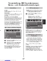 Preview for 57 page of Toshiba 26/32WL36 Owner'S Manual