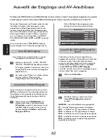 Preview for 62 page of Toshiba 26/32WL36 Owner'S Manual