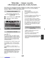 Preview for 107 page of Toshiba 26/32WL36 Owner'S Manual