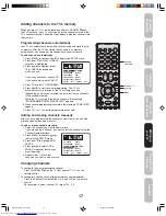 Предварительный просмотр 17 страницы Toshiba 26AF45C Owner'S Manual