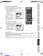 Предварительный просмотр 31 страницы Toshiba 26AF45C Owner'S Manual