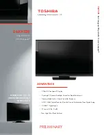 Toshiba 26AV52R Specifications preview