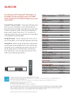 Preview for 2 page of Toshiba 26AV52R Specifications