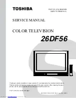 Toshiba 26DF56 Service Manual preview