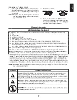 Предварительный просмотр 7 страницы Toshiba 26EL833G Owner'S Manual