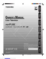 Preview for 1 page of Toshiba 26HF15 Owner'S Manual