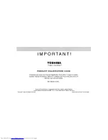 Preview for 48 page of Toshiba 26HF84 Owner'S Manual