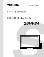 Toshiba 26HF84 Service Manual preview