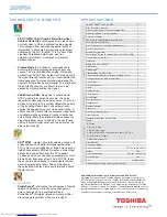 Preview for 2 page of Toshiba 26HF84 Specifications