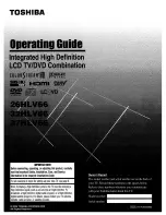 Предварительный просмотр 1 страницы Toshiba 26HLV66 - 26" LCD TV Operating Manual