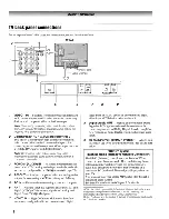 Предварительный просмотр 8 страницы Toshiba 26HLV66 - 26" LCD TV Operating Manual