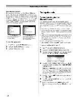 Предварительный просмотр 24 страницы Toshiba 26HLV66 - 26" LCD TV Operating Manual