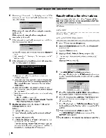 Предварительный просмотр 46 страницы Toshiba 26HLV66 - 26" LCD TV Operating Manual