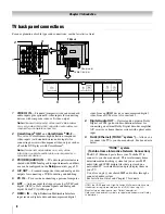 Preview for 8 page of Toshiba 26HLV66 - 26" LCD TV Operation Manual