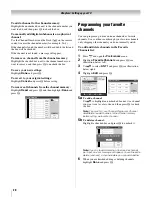 Предварительный просмотр 20 страницы Toshiba 26HLV66 - 26" LCD TV Operation Manual