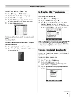 Предварительный просмотр 21 страницы Toshiba 26HLV66 - 26" LCD TV Operation Manual