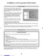 Preview for 4 page of Toshiba 26WL46 Series Owner'S Manual