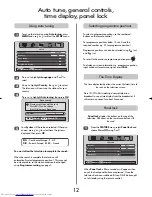 Preview for 12 page of Toshiba 26WL46 Series Owner'S Manual