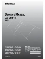 Toshiba 26WL66A Owner'S Manual предпросмотр