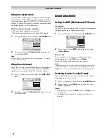 Предварительный просмотр 18 страницы Toshiba 26WL66A Owner'S Manual