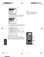 Preview for 16 page of Toshiba 27A34 - 27" CRT TV Owner'S Manual