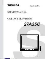 Preview for 1 page of Toshiba 27A35C Service Manual