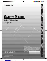 Toshiba 27A45 Owner'S Manual preview