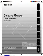 Toshiba 27A46C Owner'S Manual preview