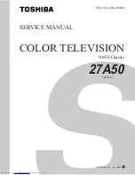 Toshiba 27A50 Service Manual preview