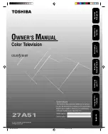 Preview for 1 page of Toshiba 27A51 Owner'S Manual