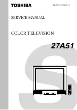 Toshiba 27A51 Service Manual preview