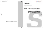 Предварительный просмотр 1 страницы Toshiba 27AF42 Service Manual