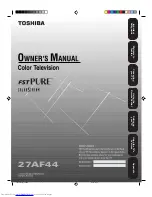 Preview for 1 page of Toshiba 27AF44 Owner'S Manual