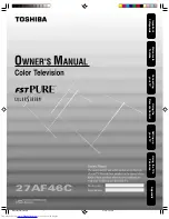 Preview for 1 page of Toshiba 27AF46C Owner'S Manual