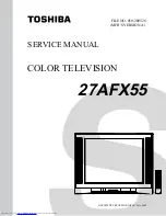 Preview for 1 page of Toshiba 27AFX55 Service Manual